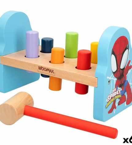 Spidey behendigheidsspel met 8 onderdelen voor jonge kinderen, compact speelgoed voor baby's en peuters, 21.5 x 14 x 10.5 cm