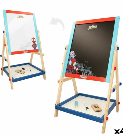 Spidey Bord 2 in 1 speelgoed met 5 onderdelen, 40x64.5x31.5 cm voor creatieve activiteiten en games.