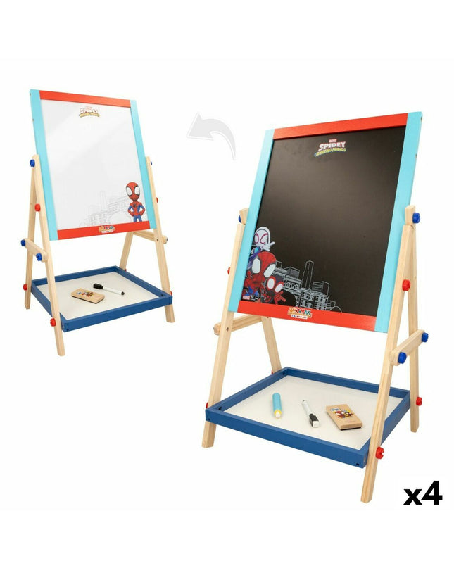 Spidey Bord 2 in 1 speelgoed met 5 onderdelen, 40x64.5x31.5 cm voor creatieve activiteiten en games.
