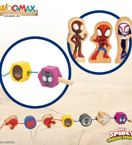 Spidey Bouwspel Spidey 33 onderdelen, 6-stuks, colorful building toy set for creative play and construction.