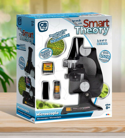 Colorbaby Microscoop Colorbaby Kinderen ES 6 Stuks set, colorful educational toy for children, includes microscope and accessories.