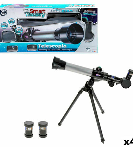 Colorbaby Kinder telescoop set with four colorful toy telescopes for children, ideal for learning and play in educational activities.