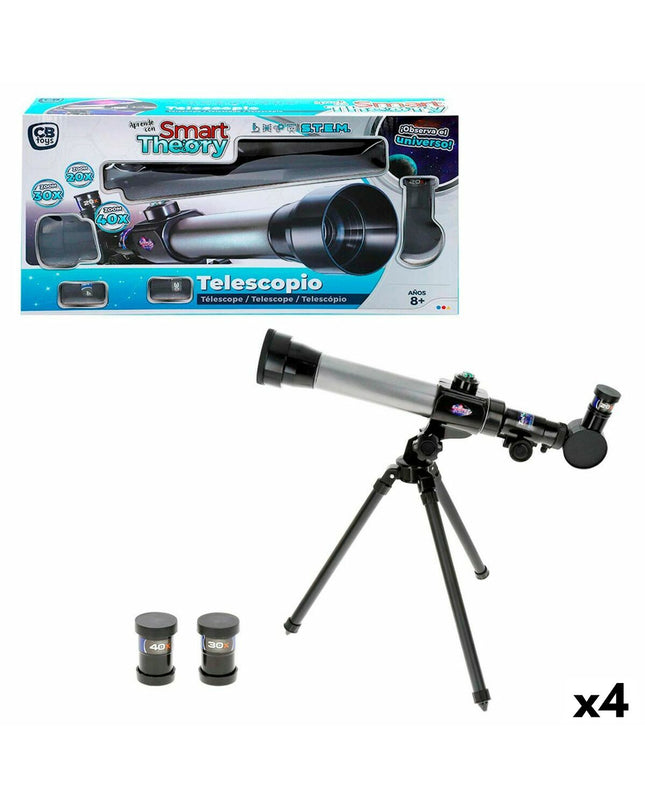 Colorbaby Kinder telescoop set with four colorful toy telescopes for children, ideal for learning and play in educational activities.