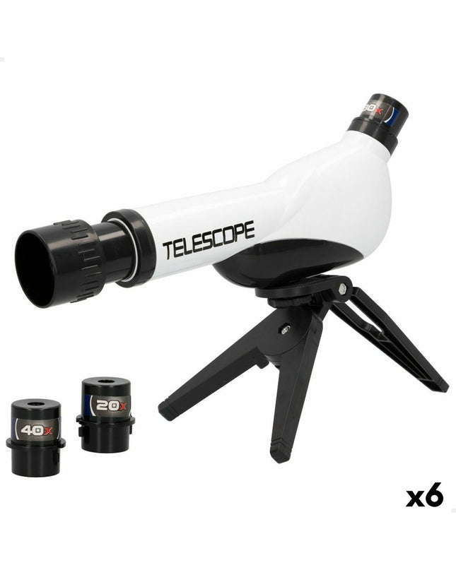 Colorbaby Smart Theory 6-piece children's telescope set, educational toy for kids, colorful plastic telescopes for learning and play.