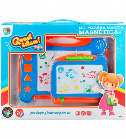 Colorbaby Magisch Schoolbord set with 2 colorful pieces for creative play and educational activities, ideal for children.