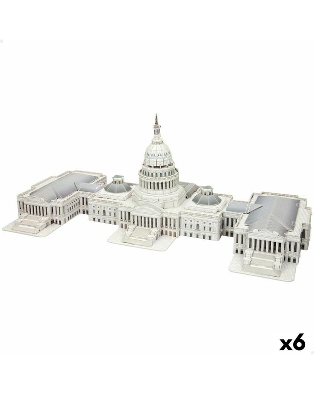 Colorbaby Capitolio 3D puzzle with 126 pieces, showing detailed cityscape model in vibrant colors and dimensions.