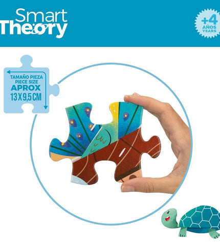 Colorbaby Noah's Ark puzzle with 72 pieces, colorful wooden puzzle measuring 90x60 cm, designed for children’s educational play.
