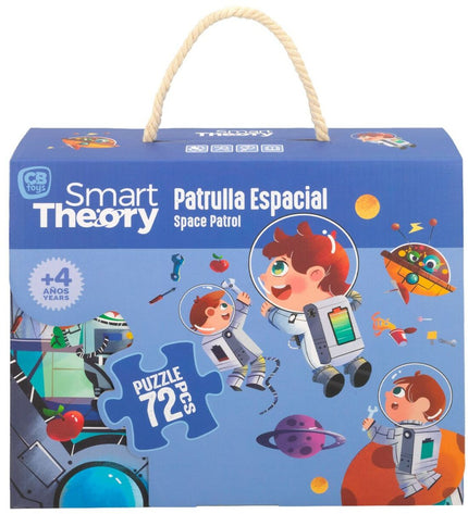 Colorbaby Space Patrol puzzle with 72 pieces, 90x60 cm, featuring space-themed images, part of the speelgoed en games collection.