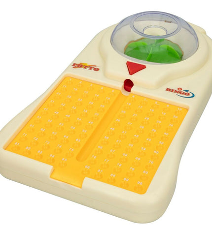 Set of six CB Games automatic bingo cardboard and plastic game kits, ideal for fun and entertainment.