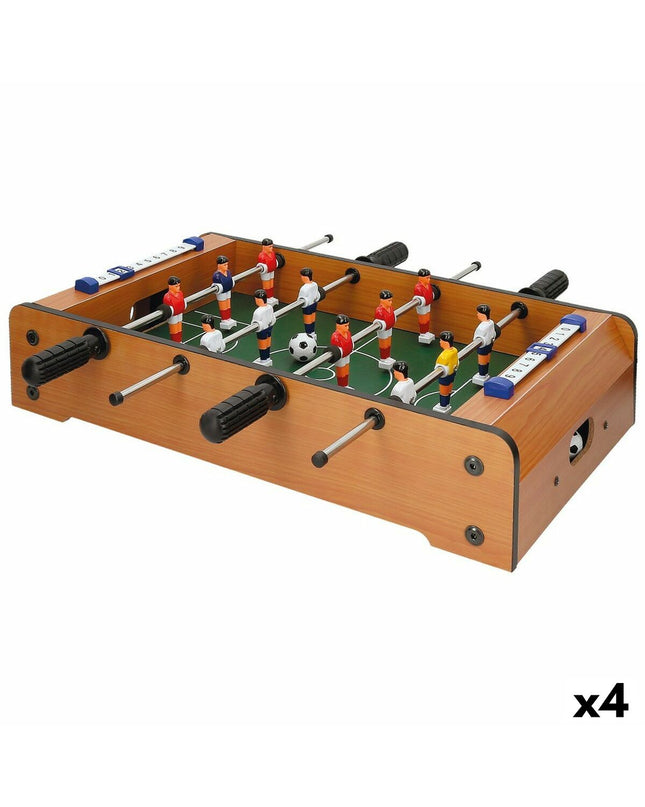 Set of four CB Games foosball table icons, each measuring 50 x 9.5 x 31 cm, used as game accessories or toys.