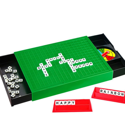Set of six CB Games word puzzle books, 25.5 x 3 x 19 cm, featuring colorful covers and engaging word game activities.