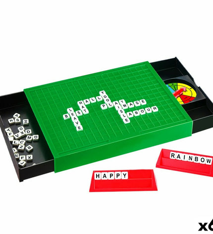 Set of six CB Games word puzzle cards, 25.5 x 3 x 19 cm, designed for fun educational spelling and language games.