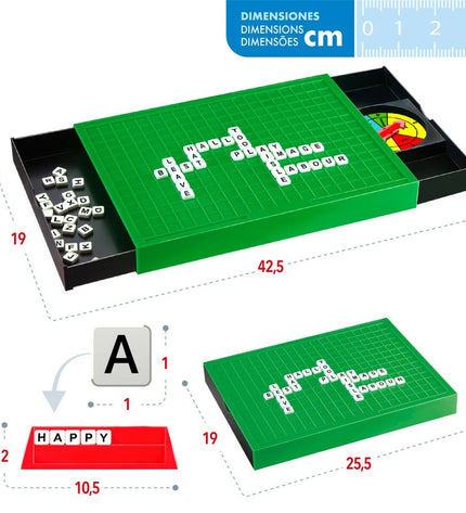 Set of six CB Games word puzzles, each 25.5 x 3 x 19 cm, designed for fun and educational gameplay.
