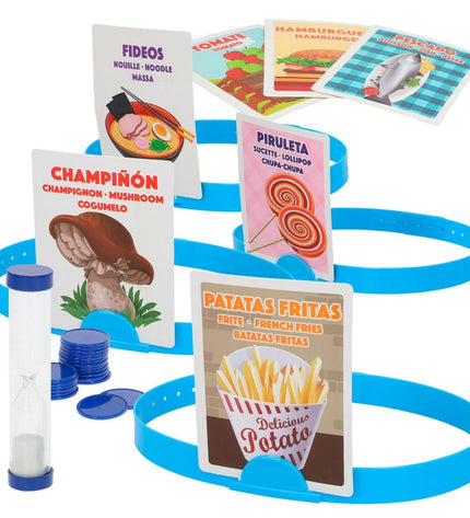 Six colorful Colorbaby board game pieces for children, part of educational toys and game accessories.
