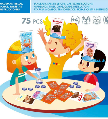 Set of six colorful Colorbaby board games, featuring vibrant game pieces and accessories for children’s play and entertainment.