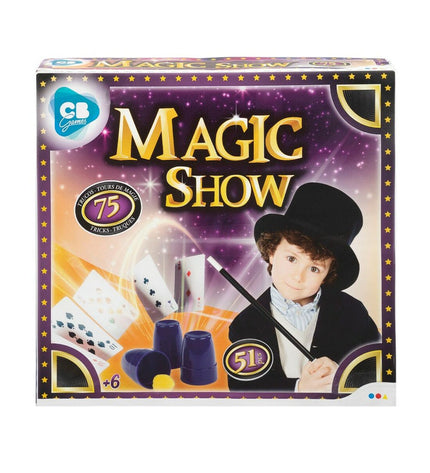 Colorbaby Magic Show ES goochelspel with colorful magic props and accessories, perfect for kids' playful magic tricks.