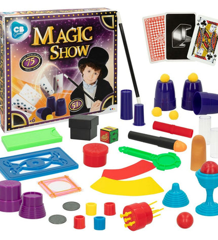 Colorbaby Magic Show ES goochelspel toy featuring colorful props for kids' fun magic tricks and entertainment.