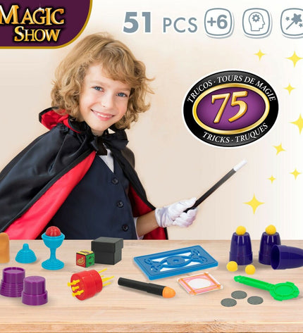 Colorbaby Magic Show ES goochelspel, colorful toy set for kids, featuring magic tricks and playful design for entertainment.