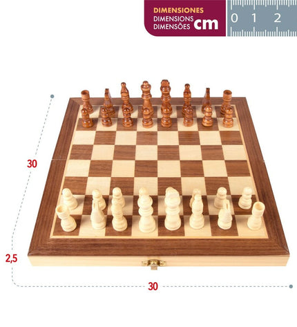 Set of six CB Games wooden chess pieces, classic design for children's toys and game accessories.