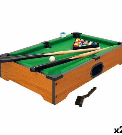 Two CB Games Tafelbiljart sets with 51x9x31 cm size, featuring colorful billiard accessories for kids' games and play.
