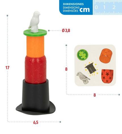 Set of six CB Games high hats, colorful toy accessories for games and play, ideal for children’s entertainment and imaginative play
