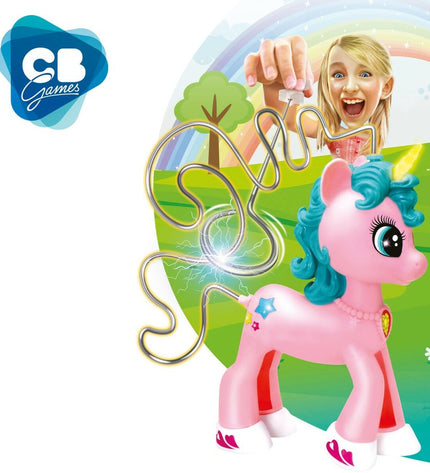 Set of six CB Games unicorn-themed board game pieces, colorful and playful, designed for children's toys and game accessories.
