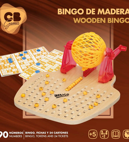 Two CB Games Bingo CB plastic wooden game pieces, colorful and durable, for playing Bingo with classic design.