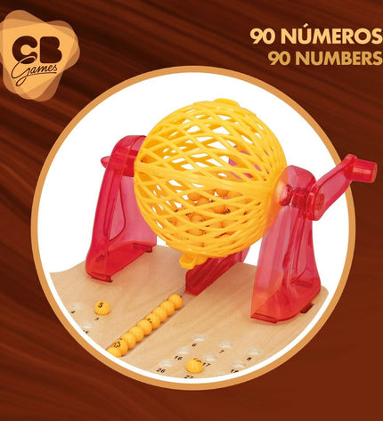 Set of two Bingo CB Games wooden and plastic game pieces for playing bingo, part of toys and games accessories.