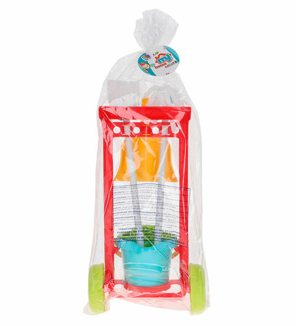 Colorbaby cleaning trolley with accessories, play toy set of 20 pieces, measures 24.5 x 43.5 x 15 cm, for imaginative role-playing.