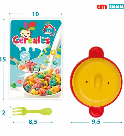 Colorbaby play kitchen and household toy set with 31 pieces, including utensils, cookware, and food items for imaginative play.