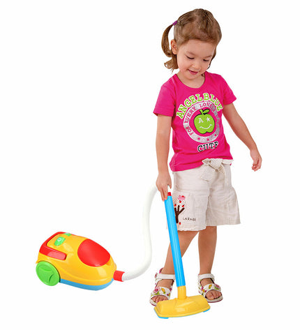 PlayGo cleaning trolley with accessories, toy playset for kids, includes pretend cleaning tools, 30.5 x 67 x 37 cm, two pieces
