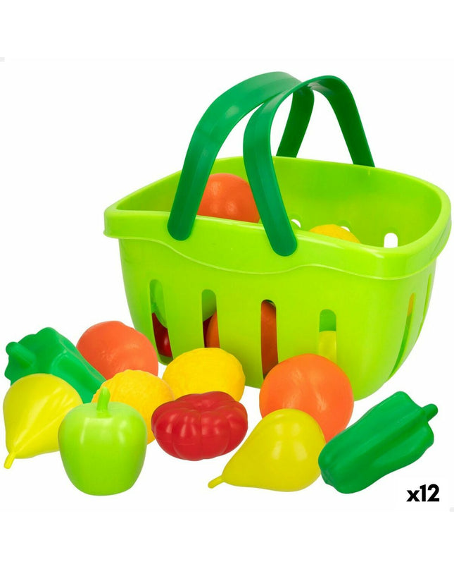Colorbaby Eten speelgoedset with 22 pieces, including utensils and food items, for imaginative play and role-playing activities.