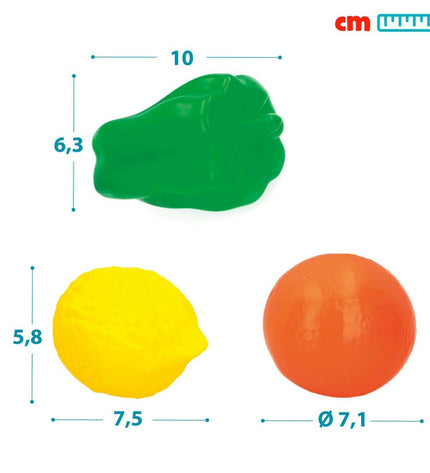 Colorbaby Eten speelgoedset with 22 pieces, including utensils and food items, for imaginative play in a colorful toy collection.