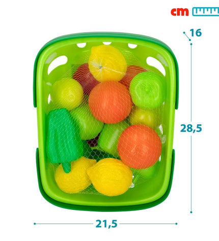 Colorbaby Eten speelgoedset with 22 pieces, including utensils and food items, for imaginative play and pretend cooking.