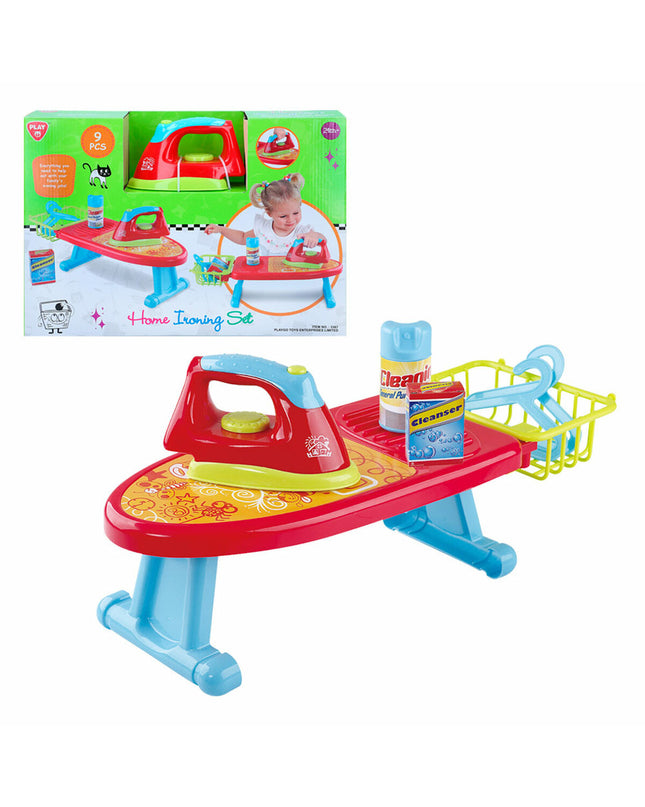 Set of four PlayGo toy playsets, each measuring 48.5 x 13.5 x 17.5 cm, for imaginative imitation play.