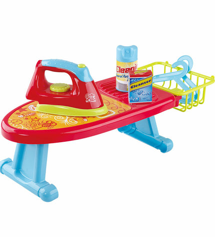 Set of four PlayGo imitation play sets, toy gaming and role-playing sets in colorful plastic, measuring 48.5 x 13.5 x 17.5 cm.