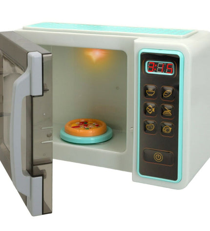 Two PlayGo magnetron toys, 24x17x11 cm, imiteerspelletjes playsets with realistic front panels and control buttons.
