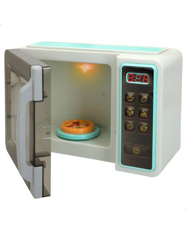 Two PlayGo magnetron toys, 24x17x11 cm, imiteerspelletjes playsets with realistic front panels and control buttons.