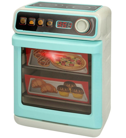 Two PlayGo toy household appliances, 18x24x11 cm, in bright colors, designed for imaginative play and pretend household tasks.
