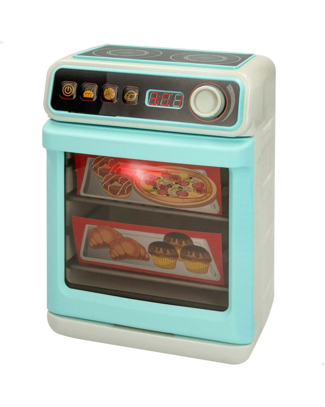 Two PlayGo toy household appliances, 18x24x11 cm, in bright colors, designed for imaginative play and pretend household tasks.