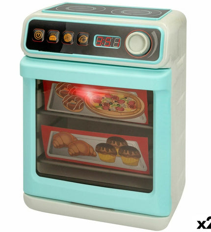 Set of two PlayGo toy household appliances, 18x24x11 cm, pretend play kitchen equipment for children.