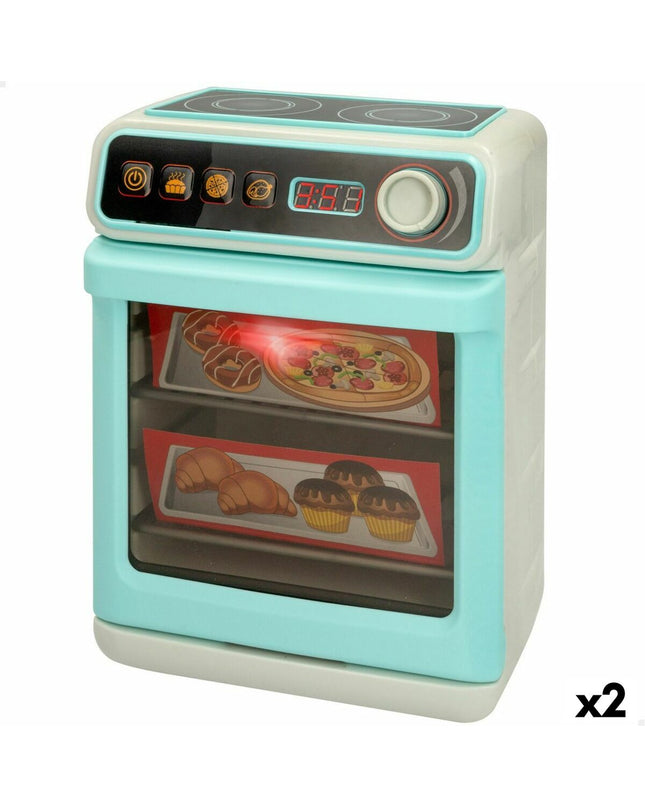 Set of two PlayGo toy household appliances, 18x24x11 cm, pretend play kitchen equipment for children.