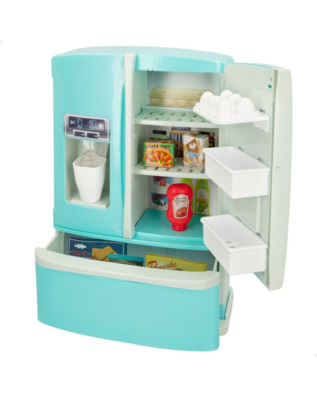 Two PlayGo toy household appliances, measuring 29x39.5x12 cm, designed for pretend play in the imiteerspelletjes category.