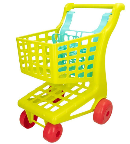 Colorbaby Winkelwagen My Home speelgoed with 9 parts, shown in a child's play scene, measuring 34 x 53.5 x 45 cm, six sets.