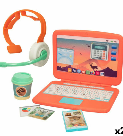 Colorbaby Good Idea laptop toy for kids, electronic educational toy with colorful buttons and playful design.