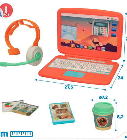 Colorbaby Good Idea electronic laptop toy for kids, featuring colorful buttons and a playful design for early learning and fun.