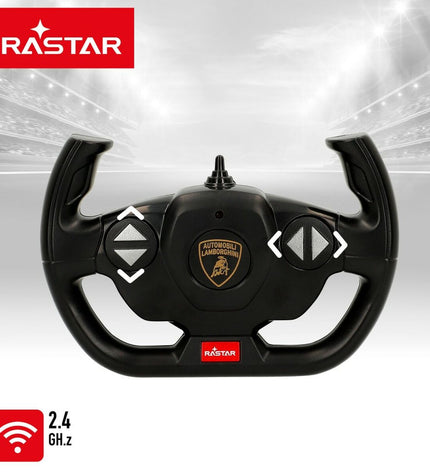 Two Lamborghini Sian remote control toy cars in 1:14 scale, detailed miniature vehicles perfect for play and display.