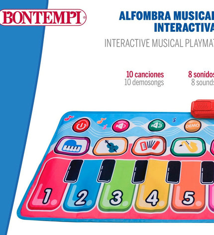 Bontempi educatief leerplan speelgoed met kleurrijke muziekinstrumenten voor kinderen, geschikt voor muzikale spelactiviteiten