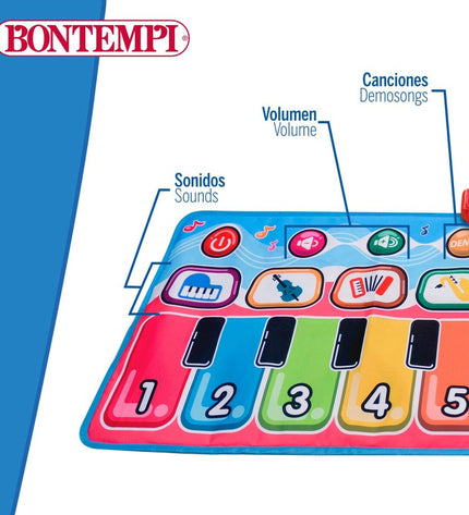Bontempi educatief leerplan speelgoed voor kinderen, kleurrijk muziekinstrumenten set voor jonge muzikanten.
