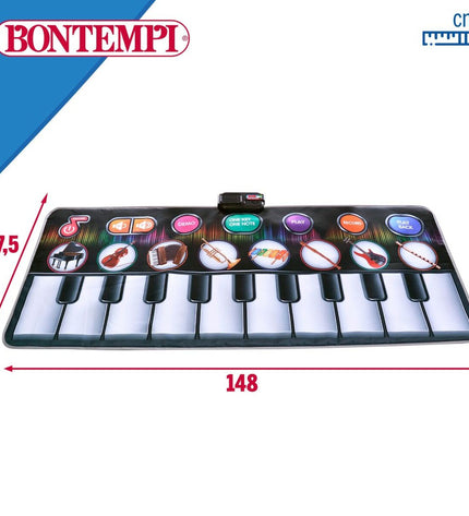 Bontempi educatief leerplan speelgoed voor kinderen met kleurrijke muzikale instrumenten en educatieve activiteiten.